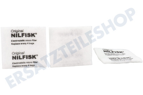 Nilfisk Staubsauger Filter Vorfilter, 3 Stück