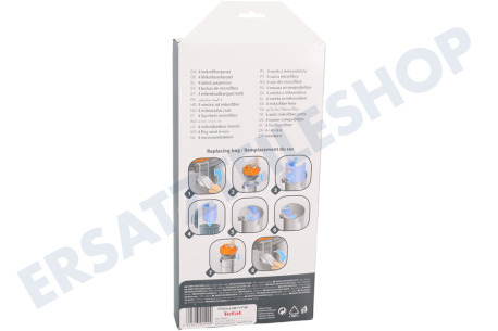 Rowenta Staubsauger ZR8001 Staubsaugerbeutel Mikrofaser, 4 Stück, 19 Liter