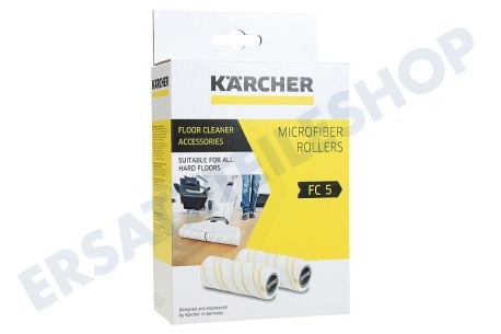Karcher 2.055-006.0 Mikrofaser-Walzenset, Gelb