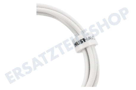 Musthavz MHBRCABUSBAW Musthavz USB-A auf USB-C geflochtenes Kabel 1,0 Meter 3A, weiß