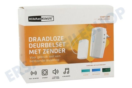 Trust ACDB-8000BC Drahtloses Türklingelset, für bereits vorhandene Klingel