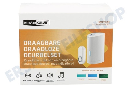 Trust ACDB-9000AC Tragbares Türklingelset (Batterie)