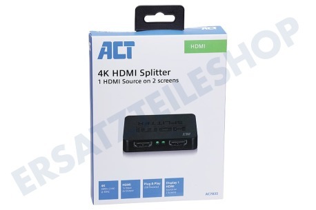 ACT AC7835 4K HDMI-Splitter 1x2