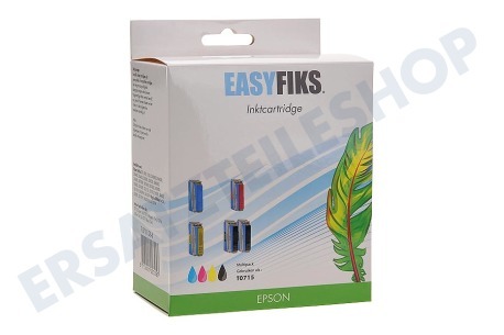 Easyfiks Epson-Drucker Druckerpatrone T0715 Multipack BK/BK/C/M/Y