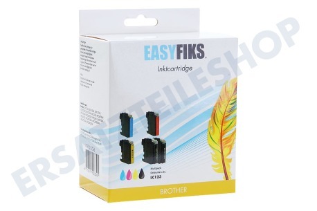 Easyfiks Druckerpatrone LC 123/127 Multipack XL