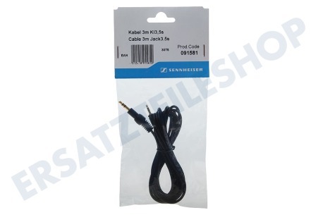 Sennheiser 091581 Sennheiser 3m Kabel 3.5mm Klinkenstecker