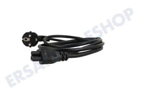 Easyfiks Netzkabel C5, 230 Volt, 10 Ampere, 3x1mm2, 1,5 Meter