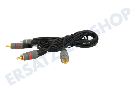 Easyfiks Cinch Kabel 2x RCA Male-2x RCA Male, 2.5 Meter