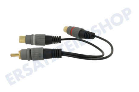 Easyfiks Cinch Splitter RCA Male - 2x Cinch Contra RCA Female 20cm