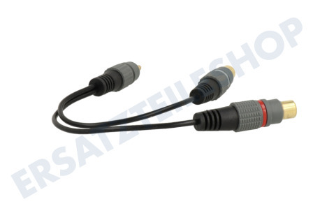 Easyfiks Cinch Splitter RCA Male - 2x Cinch Contra RCA Female 20cm