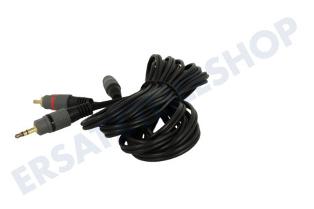Easyfiks Klinke 3,5 mm Stereo-Stecker - 2x RCA Cinch-Stecker, 5,0 m