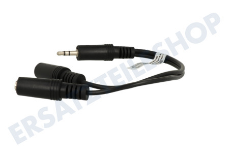 Easyfiks Klinken Splitter 3,5 mm Stecker - 2 x 3,5 mm Contra; Female, 20cm