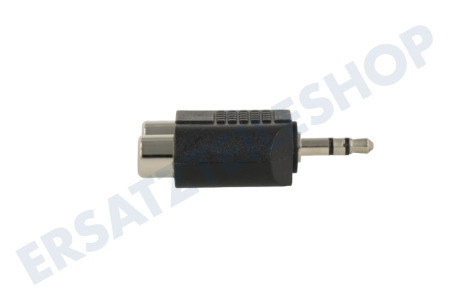 Easyfiks Klinken-Stecker-Adapter 3,5 mm auf Cinch Contra RCA-Buchse 2x