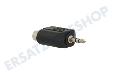 Easyfiks Klinken-Stecker-Adapter 3,5 mm auf Cinch Contra RCA-Buchse 2x