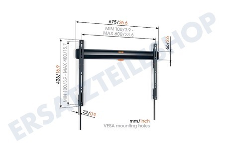 Vogel's TVM3605 Fixe TV-Halterung, 40 - 100 Zoll