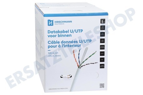 Hirschmann INKA CAT 6 Eca/305m Shop UTP Cat6 Datenkabel 305m Box, weiß