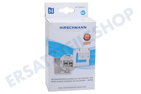 Hirschmann IDC 1000M/2 Daten-Wandkontaktdose, CAT6A 2-fach