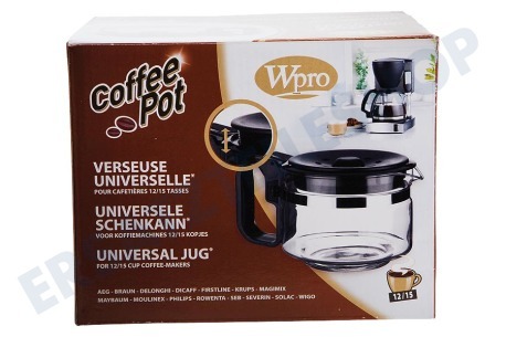 WPRO UCF100 Kaffeekanne 12-15 Tassen -schwarz-