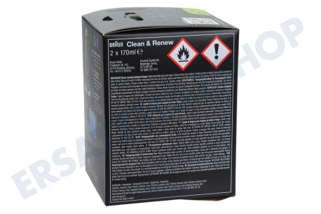 Braun Reiniger Clean & Renew Patrone 2x