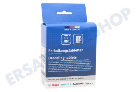 Bosch Kaffeemaschine 312454, 00312454 Entkalker für Kaffeemaschinen und Wasserkocher TCZ6002