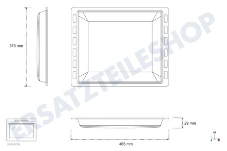 Siemens Ofen-Mikrowelle 742585, 00742585 Backblech