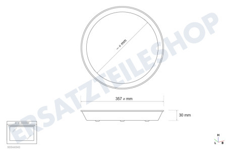 Siemens Ofen-Mikrowelle 577346, 00577346 Backblech Pizza