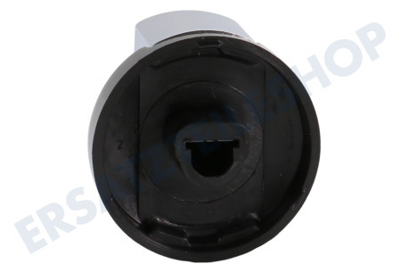 Siemens 423553, 00423553 Knopf Gasschalter Edelstahl / Schwarz