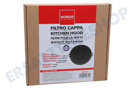 Neutral Abzugshaube Filter Carbon-Rundbajonett