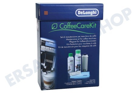 DeLonghi Kaffeemaschine Pflegeset Entkalker, Wasserfilter und Reiniger