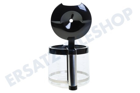 DeLonghi Kaffeemaschine Kaffeekanne komplett mit Deckel, Schwarz