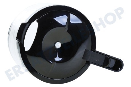 DeLonghi Kaffeemaschine Kaffeekanne komplett mit Deckel, Schwarz