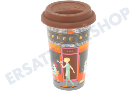 DeLonghi Kaffeemaschine DLSC066 Thermobecher keramischer, doppelwandiger Becher