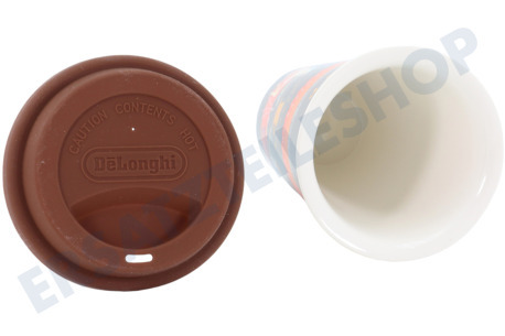 DeLonghi Kaffeemaschine DLSC066 Thermobecher keramischer, doppelwandiger Becher
