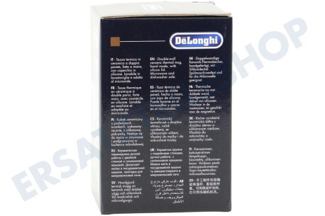 DeLonghi Kaffeemaschine DLSC065 Thermobecher keramischer, doppelwandiger Becher