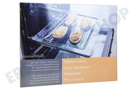 Pelg Ofen-Mikrowelle Backblech Glas 456x360x30mm