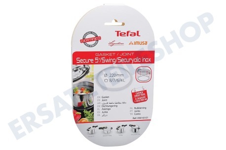 Tefal Pfanne X9010101 Dichtungsgummi Ring für Schnellkochtopf 220mm Durchmesser