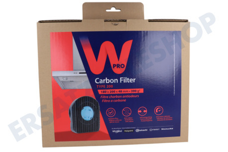 Cannon Abzugshaube CHF200/1 Filter Kohlenfilter 1 runde Seite