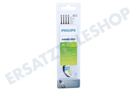 Philips  HX6064/11 Sonicare Optimal White Aufsteckbürsten, 4 Stück Schwarz