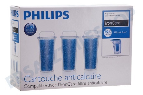 Philips GC025/00 Entkalker Anti-Kalk-Kartusche, 3 Stück
