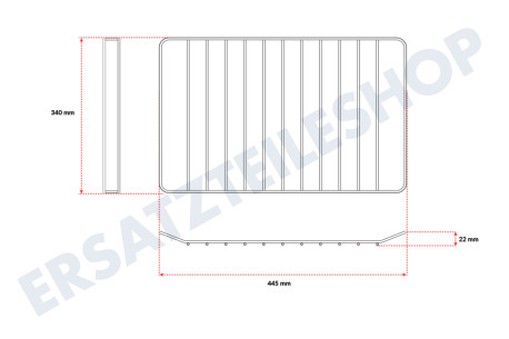 Privileg Ofen-Mikrowelle Gitter 44,6 x 33,8 cm