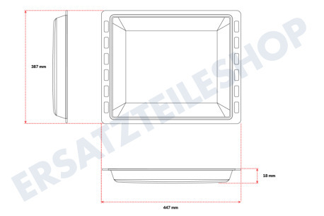 Whirlpool Ofen-Mikrowelle 481010764531 Backblech