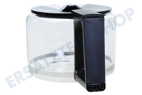 Krups Kaffeemaschine XB900601 Kaffeekanne komplett mit Deckel, schwarz