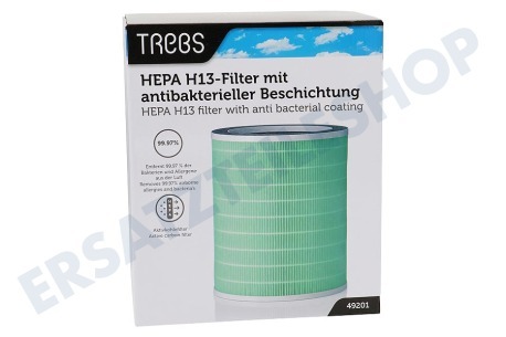 Trebs 49201 Filter HEPA H13 mit antibakterieller Beschichtung