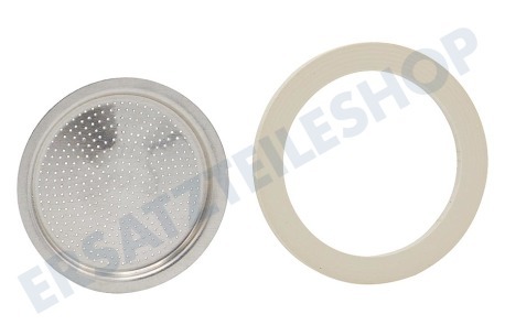 Bialetti 800033 Filter 3/4 Kopf, 3 Dichtungen