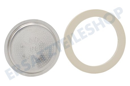 Bialetti 800033 Filter 3/4 Kopf, 3 Dichtungen