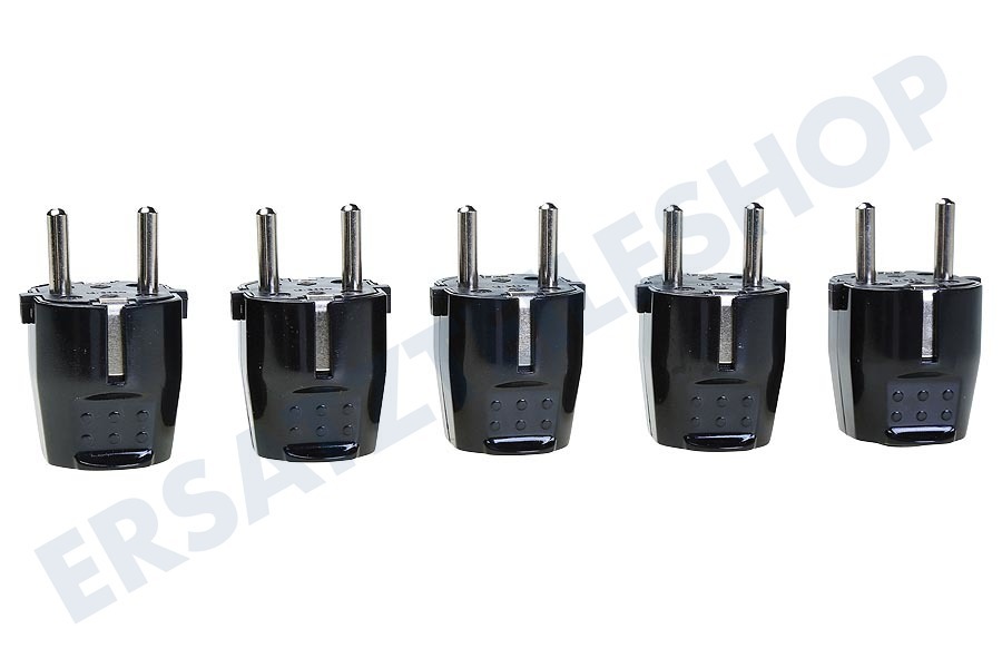 Kopp Stecker schwarz mit Erdung