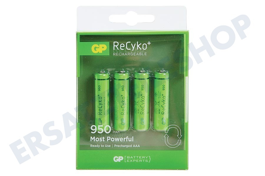 GP LR03 ReCyko+ AAA 950 - 4 wiederaufladbare Batterien