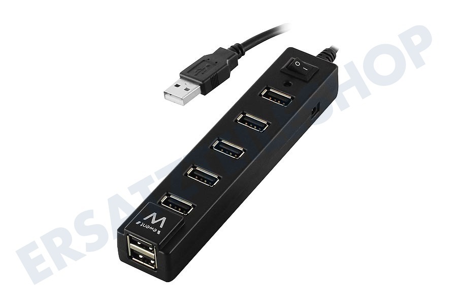 Ewent Hub 7 Port USB Hub mit Ein / Aus Schalter