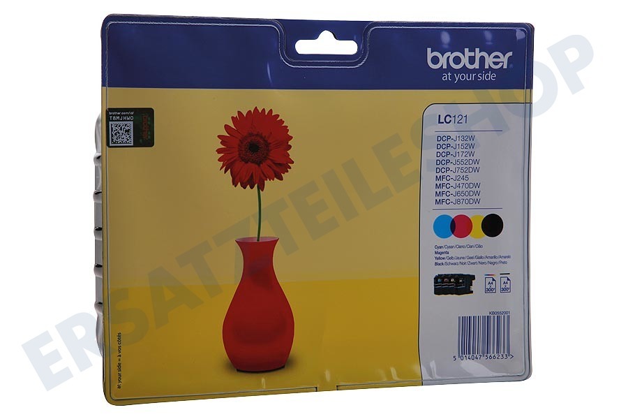 Brother Druckerpatrone LC-121 Multipack