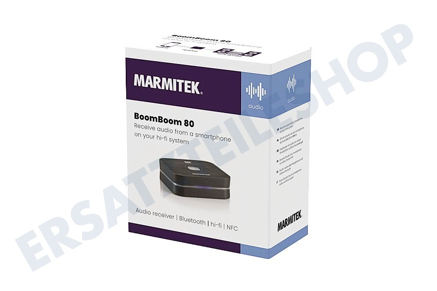 Marmitek 08182 Boom Boom 80 NFC Bluetooth Music Receiver HiFi